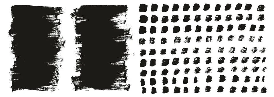 Flat Paint Brush Thin Short Background &amp; Straight Lines Mix High Detail Abstract Stockillustratie