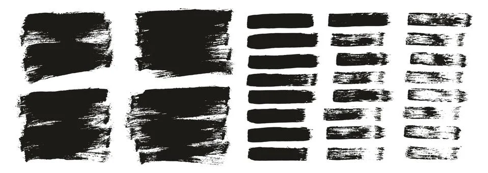Flat Paint Brush Thin Short Background &amp; Straight Lines Mix High Detail Abstract Stock Illustration