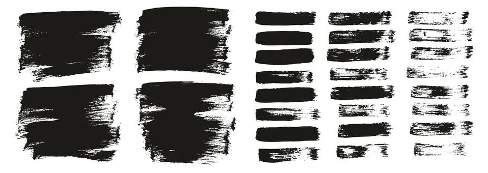 Flat Paint Brush Thin Short Background &amp; Straight Lines Mix High Detail Abstract Illustrazione stock