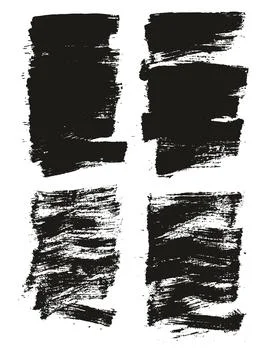 Flat Paint Brush Thin Short Background High Detail Abstract Vector Stock Illustration