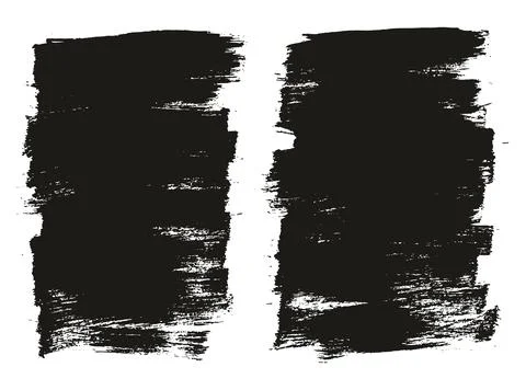 Flat Paint Brush Thin Short Background High Detail Abstract Vector Illustrazione stock