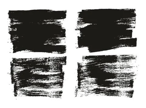 Flat Paint Brush Thin Short Background High Detail Abstract Vector Stock Illustration