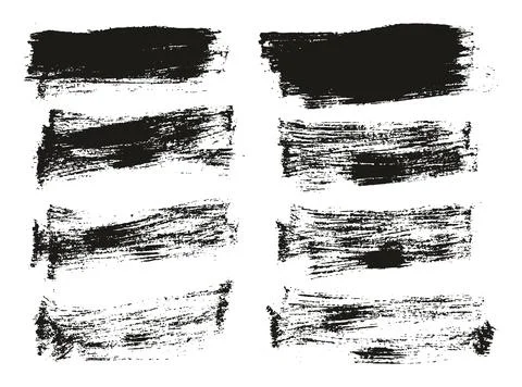 Flat Paint Brush Thin Short Background High Detail Abstract Vector Stock-Illustration