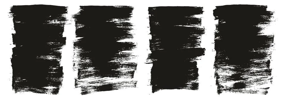 Flat Paint Brush Thin Short Background High Detail Abstract Vector Stock Illustration