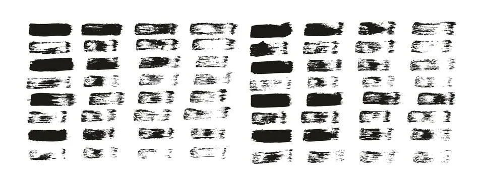 Flat Paint Brush Thin Straight Lines High Detail Abstract Vector Background Illustrazione stock