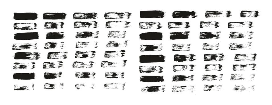 Flat Paint Brush Thin Straight Lines High Detail Abstract Vector Background Stock Illustration
