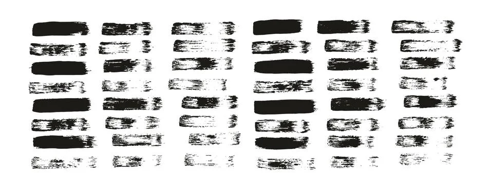 Flat Paint Brush Thin Straight Lines High Detail Abstract Vector Background Illustrazione stock