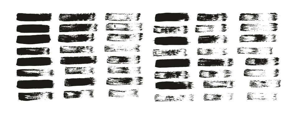 Flat Paint Brush Thin Straight Lines High Detail Abstract Vector Background Stock Illustration