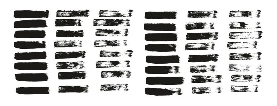 Flat Paint Brush Thin Straight Lines High Detail Abstract Vector Background Stock Illustration