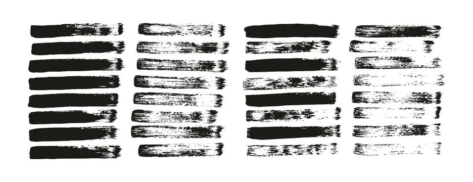 Flat Paint Brush Thin Straight Lines High Detail Abstract Vector Background Stockillustratie
