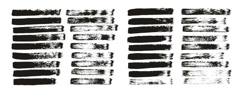 Flat Paint Brush Thin Straight Lines High Detail Abstract Vector Background Stockillustratie