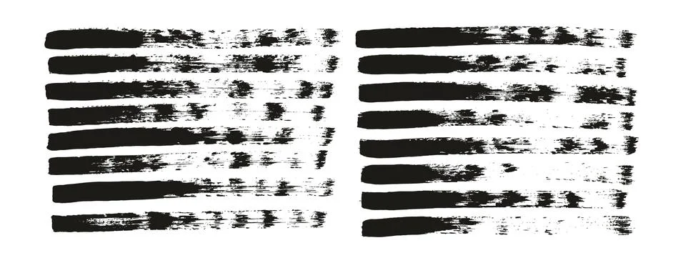 Flat Paint Brush Thin Straight Lines High Detail Abstract Vector Background Illustrazione stock