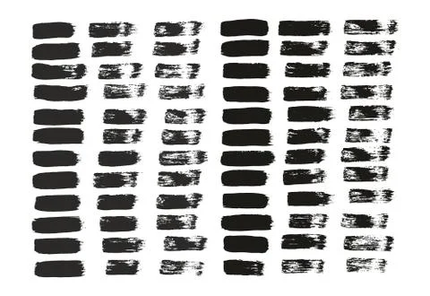 Flat Paint Brush Thin Straight Lines High Detail Abstract Vector Background Stock Illustration