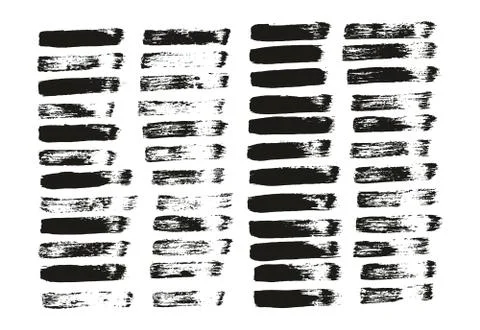 Flat Paint Brush Thin Straight Lines High Detail Abstract Vector Background Stock Illustration