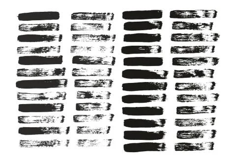 Flat Paint Brush Thin Straight Lines High Detail Abstract Vector Background Stock Illustration