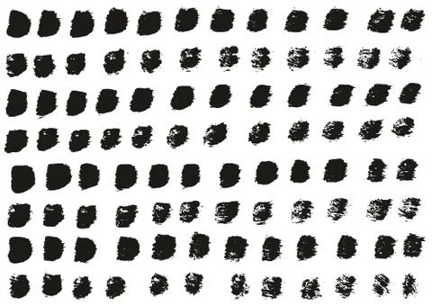 Flat Paint Brush Thin Straight Lines High Detail Abstract Vector Background Set 스톡 일러스트