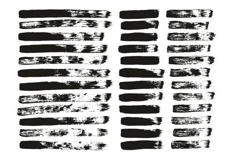 Flat Paint Brush Thin Straight Lines High Detail Abstract Vector Background Stock Illustration
