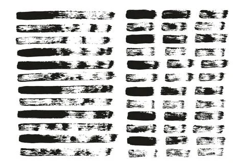Flat Paint Brush Thin Straight Lines High Detail Abstract Vector Background Illustrazione stock