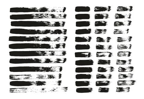 Flat Paint Brush Thin Straight Lines High Detail Abstract Vector Background Stockillustratie