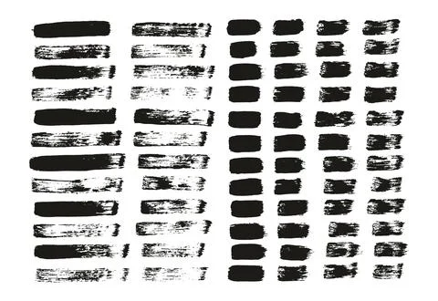 Flat Paint Brush Thin Straight Lines High Detail Abstract Vector Background Stock Illustration