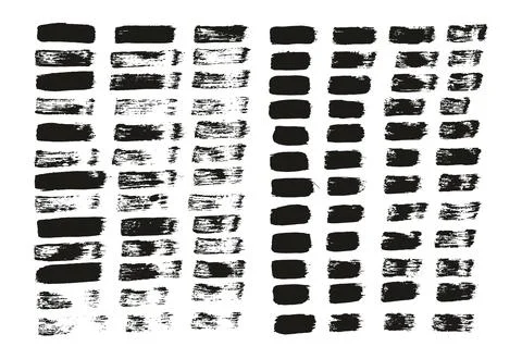 Flat Paint Brush Thin Straight Lines High Detail Abstract Vector Background Stock Illustration