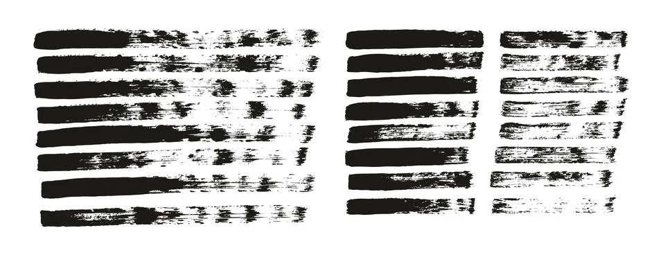 Flat Paint Brush Thin Straight Lines High Detail Abstract Vector Background Stock Illustration