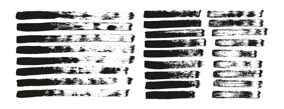 Flat Paint Brush Thin Straight Lines High Detail Abstract Vector Background Stock Illustration