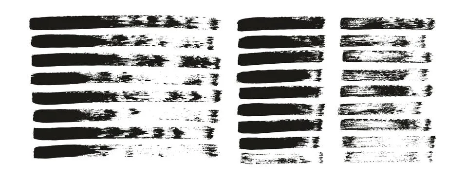 Flat Paint Brush Thin Straight Lines High Detail Abstract Vector Background Stockillustratie