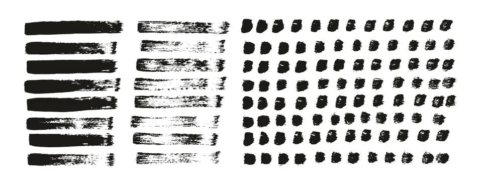 Flat Paint Brush Thin Straight Lines High Detail Abstract Vector Background Stock Illustration