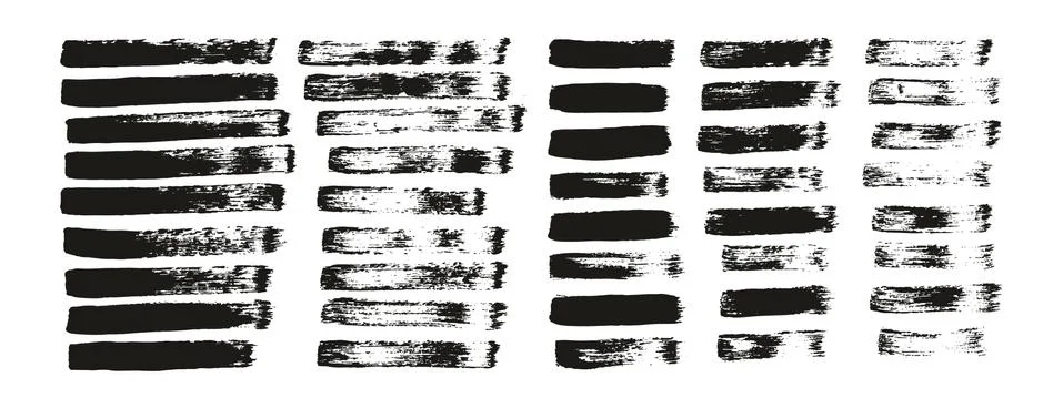 Flat Paint Brush Thin Straight Lines High Detail Abstract Vector Background Stock Illustration