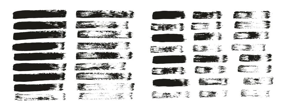 Flat Paint Brush Thin Straight Lines High Detail Abstract Vector Background Stock Illustration