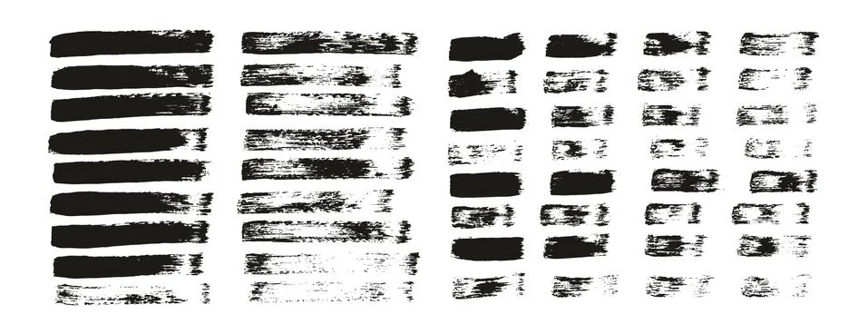 Flat Paint Brush Thin Straight Lines High Detail Abstract Vector Background Illustrazione stock