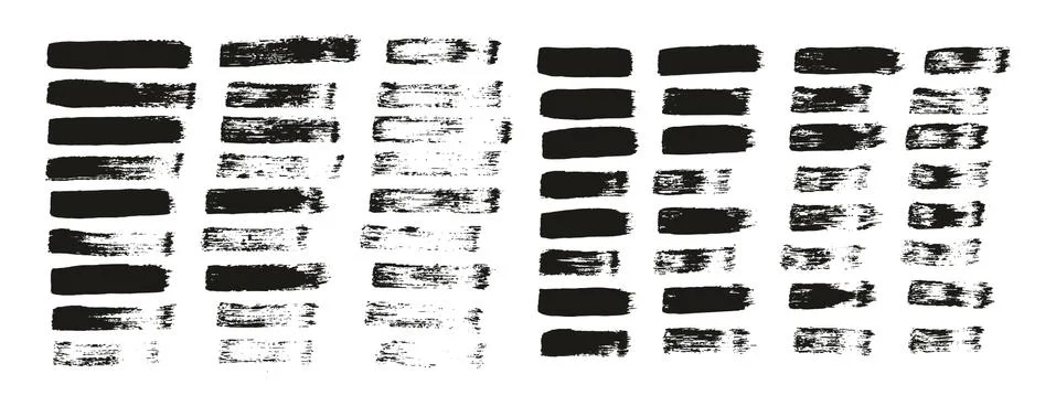 Flat Paint Brush Thin Straight Lines High Detail Abstract Vector Background Stock Illustration