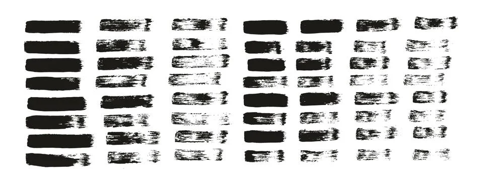 Flat Paint Brush Thin Straight Lines High Detail Abstract Vector Background Stock Illustration