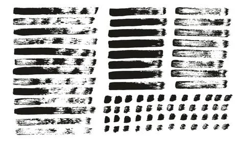 Flat Paint Brush Thin Straight Lines High Detail Abstract Vector Background Stockillustratie