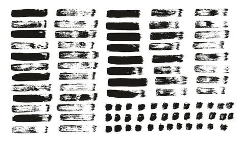 Flat Paint Brush Thin Straight Lines High Detail Abstract Vector Background Stock Illustration