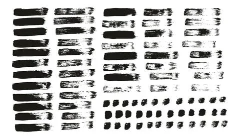 Flat Paint Brush Thin Straight Lines High Detail Abstract Vector Background Stock Illustration