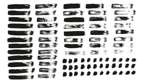 Flat Paint Brush Thin Straight Lines High Detail Abstract Vector Background イラスト素材