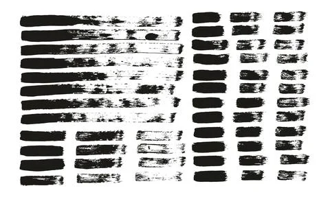 Flat Paint Brush Thin Straight Lines High Detail Abstract Vector Background Stock Illustration