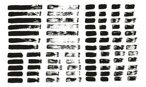 Flat Paint Brush Thin Straight Lines High Detail Abstract Vector Background Illustrazione stock