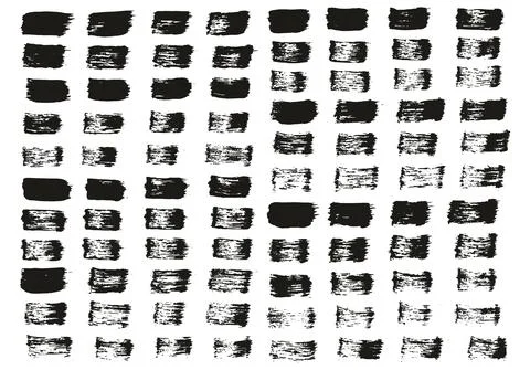 Flat Paint Brush Thin Straight Lines High Detail Abstract Vector Stock Illustration