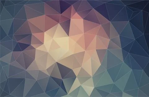 Flat pastel color background with triangles shapes Stock Illustration