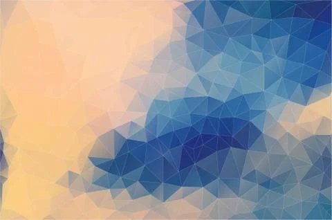 Flat pastel color geometric triangle wallpaper Stock Illustration