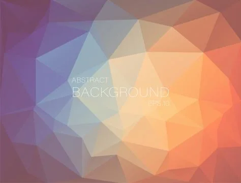 Flat pastel color triangle geometric wallpaper Stock Illustration