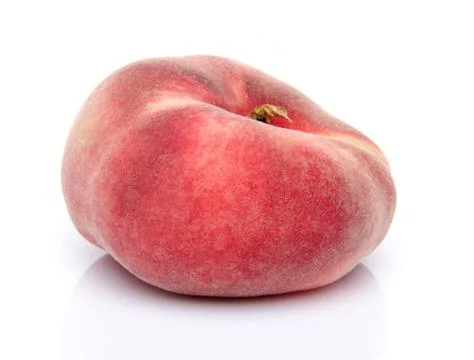 Flat peach fruit 스톡 사진