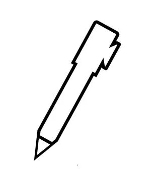 Flat pen icon design vector Stock Illustration