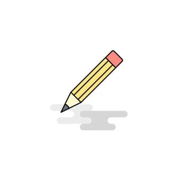 Flat Pencil  Icon. Vector イラスト素材