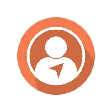 Flat people icon vector illustration on color background 스톡 일러스트