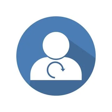 Flat people icon vector illustration on color background 스톡 일러스트