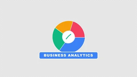 Flat Pie Chart Data Analytics with Exploded Segments Pulsing and Business Stock Footage 347360265